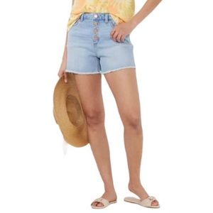 NWT LC Lauren Conrad Super High Rise Cutoff Jean Shorts. 24W